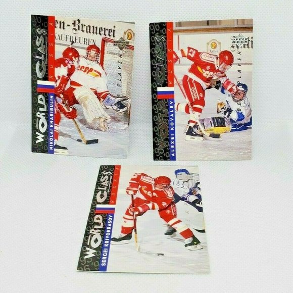 1996 Upper Deck World Classic Russia NHL Cards - Picture 1 of 10